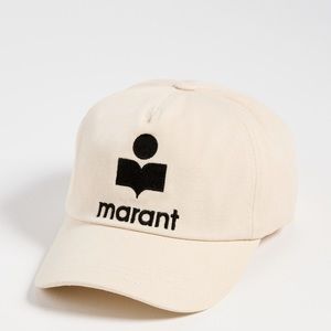 Isabel Marant Tyrony baseball cap, black/ecru, one size adjustable